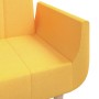 2-seater sofa bed with two yellow fabric pillows by vidaXL, Sofas - Ref: Foro24-337566, Price: 226,99 €, Discount: %