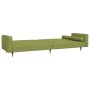 2-Sitzer-Schlafsofa mit zwei hellgrünen Samtkissen von vidaXL, Sofas - Ref: Foro24-337336, Preis: 183,99 €, Rabatt: %