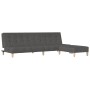 2-Sitzer-Schlafsofa mit Fußstütze aus dunkelgrauem Stoff von vidaXL, Sofas - Ref: Foro24-3080535, Preis: 273,57 €, Rabatt: %