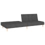 2-Sitzer-Schlafsofa mit Fußstütze aus dunkelgrauem Stoff von vidaXL, Sofas - Ref: Foro24-3080535, Preis: 273,57 €, Rabatt: %