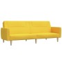 2 seater yellow fabric sofa bed by vidaXL, Sofas - Ref: Foro24-337411, Price: 189,99 €, Discount: %