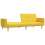 2 seater yellow fabric sofa bed by vidaXL, Sofas - Ref: Foro24-337411, Price: 189,99 €, Discount: %