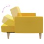 2 seater yellow fabric sofa bed by vidaXL, Sofas - Ref: Foro24-337411, Price: 189,99 €, Discount: %