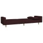 Sofá cama de 2 plazas con dos almohadas tela color morado de vidaXL, Sofás - Ref: Foro24-337331, Precio: 187,99 €, Descuento: %