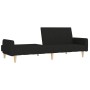 2-Sitzer-Schlafsofa mit Fußstütze aus schwarzem Stoff von vidaXL, Sofas - Ref: Foro24-3080548, Preis: 336,77 €, Rabatt: %