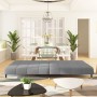 2 seater light gray velvet sofa bed by vidaXL, Sofas - Ref: Foro24-337571, Price: 241,27 €, Discount: %