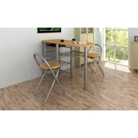 Hohe Küchentisch mit Holzhockern von vidaXL, Möbelsets für Küchen und Esszimmer - Ref: Foro24-240096, Preis: 179,99 €, Rabatt: %