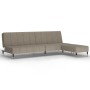 2-seater sofa bed with footrest in light gray velvet by vidaXL, Sofas - Ref: Foro24-3081786, Price: 345,20 €, Discount: %