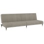 2-Sitzer-Schlafsofa mit Fußstütze aus hellgrauem Samt von vidaXL, Sofas - Ref: Foro24-3081786, Preis: 345,20 €, Rabatt: %