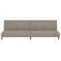 Sofá cama de 2 plazas con reposapiés terciopelo gris claro de vidaXL, Sofás - Ref: Foro24-3081786, Precio: 345,99 €, Descuent...