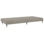 Sofá cama de 2 plazas con reposapiés terciopelo gris claro de vidaXL, Sofás - Ref: Foro24-3081786, Precio: 345,99 €, Descuent...