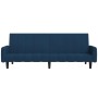 2-Sitzer-Schlafsofa aus blauem Samt von vidaXL, Sofas - Ref: Foro24-337378, Preis: 234,58 €, Rabatt: %