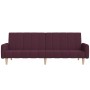 Sofá cama de 2 plazas tela morado de vidaXL, Sofás - Ref: Foro24-337366, Precio: 202,99 €, Descuento: %