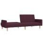 Sofá cama de 2 plazas tela morado de vidaXL, Sofás - Ref: Foro24-337366, Precio: 202,99 €, Descuento: %