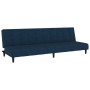 2-seater sofa bed with blue velvet footrest by vidaXL, Sofas - Ref: Foro24-3080558, Price: 305,99 €, Discount: %