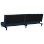 2-Sitzer-Schlafsofa mit Fußstütze aus blauem Samt von vidaXL, Sofas - Ref: Foro24-3080558, Preis: 305,07 €, Rabatt: %