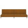 Brown velvet 2-seater sofa bed by vidaXL, Sofas - Ref: Foro24-337579, Price: 172,65 €, Discount: %