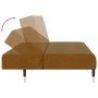 Brown velvet 2-seater sofa bed by vidaXL, Sofas - Ref: Foro24-337579, Price: 172,65 €, Discount: %