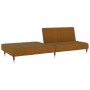 Brown velvet 2-seater sofa bed by vidaXL, Sofas - Ref: Foro24-337579, Price: 172,65 €, Discount: %