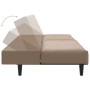 2-Sitzer-Schlafsofa mit Fußstütze aus Cappuccino-Kunstleder von vidaXL, Sofas - Ref: Foro24-3081881, Preis: 239,17 €, Rabatt: %