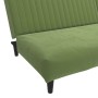 2-Sitzer-Schlafsofa mit Fußstütze aus hellgrünem Samt von vidaXL, Sofas - Ref: Foro24-3081857, Preis: 248,50 €, Rabatt: %