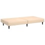 Sofá cama de 2 plazas con reposapies terciopelo crema de vidaXL, Sofás - Ref: Foro24-3081863, Precio: 252,99 €, Descuento: %