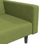 2-seater sofa bed with footrest and 2 light green velvet cushions by vidaXL, Sofas - Ref: Foro24-3081846, Price: 261,60 €, Di...