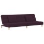 Sofá cama de 2 plazas con dos almohadas tela morado de vidaXL, Sofás - Ref: Foro24-337426, Precio: 191,82 €, Descuento: %