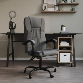 Silla de oficina reclinable de tela gris oscuro de vidaXL, Sillas de oficina - Ref: Foro24-349618, Precio: 88,48 €, Descuento: %