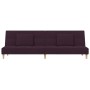 Sofá cama de 2 plazas con dos almohadas tela morado de vidaXL, Sofás - Ref: Foro24-337426, Precio: 191,82 €, Descuento: %