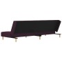 Sofá cama de 2 plazas con dos almohadas tela morado de vidaXL, Sofás - Ref: Foro24-337426, Precio: 191,82 €, Descuento: %