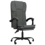 Silla de oficina reclinable de tela gris oscuro de vidaXL, Sillas de oficina - Ref: Foro24-349618, Precio: 93,55 €, Descuento: %