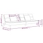 Sofá cama de 2 plazas con dos almohadas tela morado de vidaXL, Sofás - Ref: Foro24-337426, Precio: 191,82 €, Descuento: %