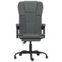 Silla de oficina reclinable de tela gris oscuro de vidaXL, Sillas de oficina - Ref: Foro24-349618, Precio: 93,55 €, Descuento: %