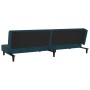 2-Sitzer-Schlafsofa mit Fußstütze und 2 blauen Samtkissen von vidaXL, Sofas - Ref: Foro24-3081831, Preis: 312,99 €, Rabatt: %