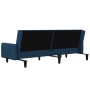 2-Sitzer-Schlafsofa mit Fußstütze aus blauem Samt von vidaXL, Sofas - Ref: Foro24-3080569, Preis: 309,82 €, Rabatt: %