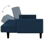 2-Sitzer-Schlafsofa mit Fußstütze aus blauem Samt von vidaXL, Sofas - Ref: Foro24-3080569, Preis: 309,82 €, Rabatt: %