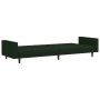 Sofá cama de 2 plazas con reposapies terciopelo verde oscuro de vidaXL, Sofás - Ref: Foro24-3081867, Precio: 294,26 €, Descue...