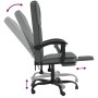 Silla de oficina reclinable de tela gris oscuro de vidaXL, Sillas de oficina - Ref: Foro24-349618, Precio: 93,55 €, Descuento: %