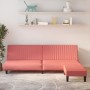 2-Sitzer-Schlafsofa mit Fußstütze aus rosa Samt von vidaXL, Sofas - Ref: Foro24-3081858, Preis: 258,64 €, Rabatt: %