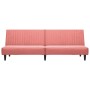 2-Sitzer-Schlafsofa mit Fußstütze aus rosa Samt von vidaXL, Sofas - Ref: Foro24-3081858, Preis: 258,64 €, Rabatt: %