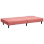 Sofá cama de 2 plazas con reposapies terciopelo rosa de vidaXL, Sofás - Ref: Foro24-3081858, Precio: 258,64 €, Descuento: %