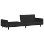 2-Sitzer-Schlafsofa mit Fußstütze aus schwarzem Samt von vidaXL, Sofas - Ref: Foro24-3081871, Preis: 317,32 €, Rabatt: %