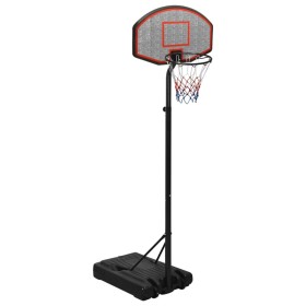 Black polyethylene basketball basket 237-307 cm by vidaXL, basketball baskets - Ref: Foro24-93653, Price: 144,99 €, Discount: %