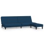 2-Sitzer-Schlafsofa mit Fußstütze aus blauem Samt von vidaXL, Sofas - Ref: Foro24-3081853, Preis: 262,99 €, Rabatt: %