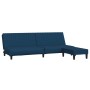 2-Sitzer-Schlafsofa mit Fußstütze aus blauem Samt von vidaXL, Sofas - Ref: Foro24-3081853, Preis: 262,99 €, Rabatt: %