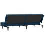 2-Sitzer-Schlafsofa mit Fußstütze aus blauem Samt von vidaXL, Sofas - Ref: Foro24-3081853, Preis: 262,99 €, Rabatt: %