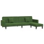 2-Sitzer-Schlafsofa mit Fußstütze und 2 Kissen aus dunkelgrünem Samt von vidaXL, Sofas - Ref: Foro24-3081845, Preis: 337,44 €...