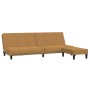 2-seater sofa bed with brown velvet footrest by vidaXL, Sofas - Ref: Foro24-3081862, Price: 233,78 €, Discount: %