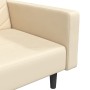 Sofá cama 2 plazas con reposapies y 2 cojines terciopelo crema de vidaXL, Sofás - Ref: Foro24-3081852, Precio: 305,99 €, Desc...